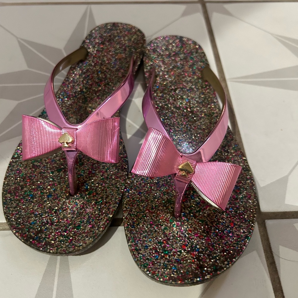 Kate Spade Bow Flip Flops Sz 9
